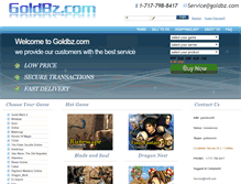 Tablet Screenshot of goldbz.com